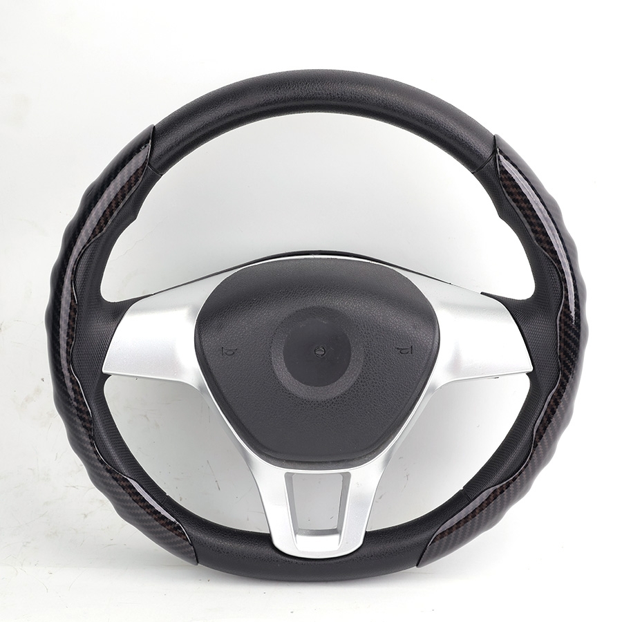 Ốp Bọc Vô Lăng CIND Carbon Bóng Thể Thao Mỏng Nhẹ Chống Trượt Phù Hợp Nhiều Dòng Xe