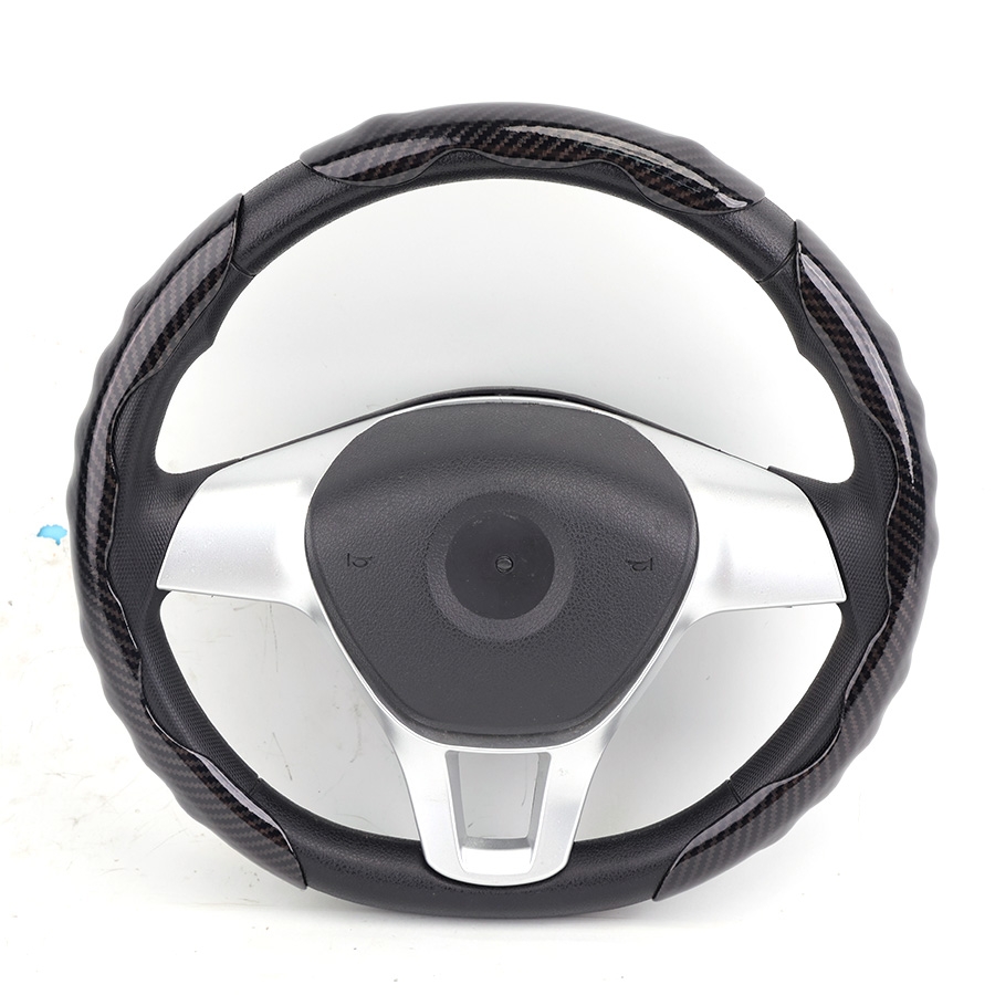 Ốp Bọc Vô Lăng CIND Carbon Bóng Thể Thao Mỏng Nhẹ Chống Trượt Phù Hợp Nhiều Dòng Xe