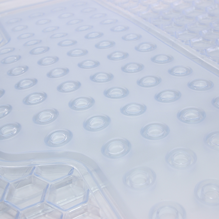 Thảm lót sàn ô tô nhựa trong Y30 màu trắng 4 chỗ - Nhập Khẩu Chính Hãng