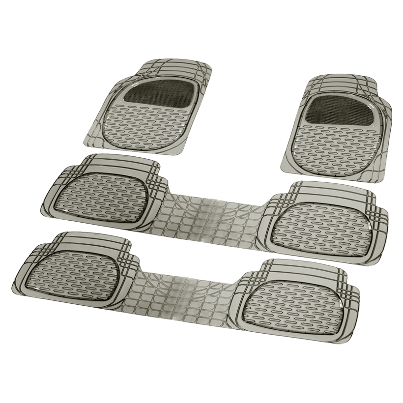 Bộ Thảm Lót Sàn Ô Tô PACKY PODA 6123-6117 Màu Đen 7 Chỗ - Nhập Khẩu Chính Hãng