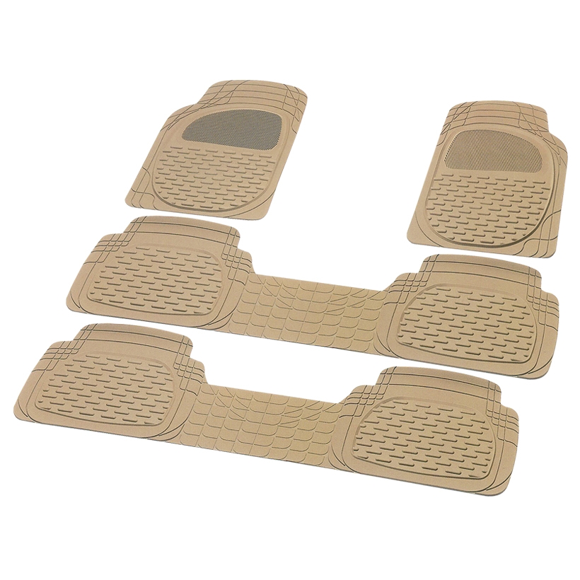 Bộ Thảm Lót Sàn Ô Tô PACKY PODA 6123-6117 Màu Kem 7 Chỗ - Nhập Khẩu Chính Hãng