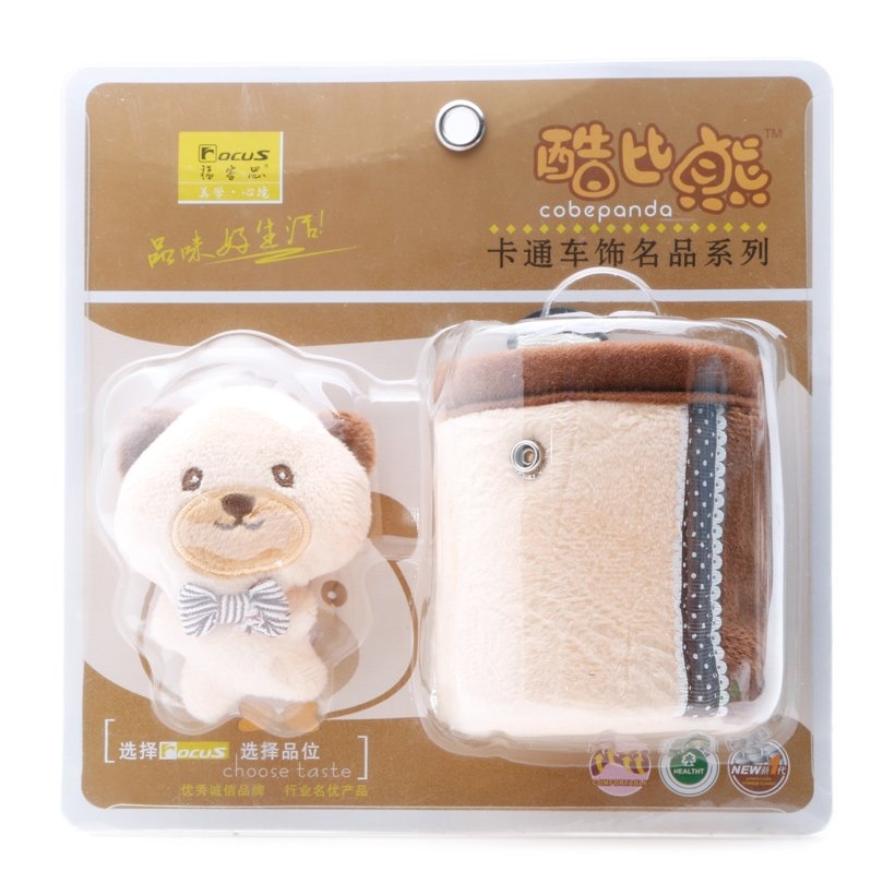 Trang Trí Để Ly FOCUS Cobe Panda K-X06A Màu Kem - Nhập Khẩu Chính Hãng