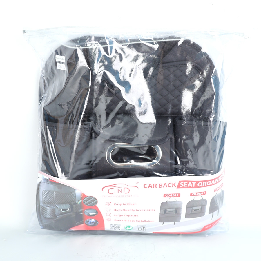Túi Đựng Đồ Xe Hơi Đa Năng Sau Ghế Ô Tô CIND CD-N011 Da PU Màu Đen - Nhập Khẩu Chính Hãng