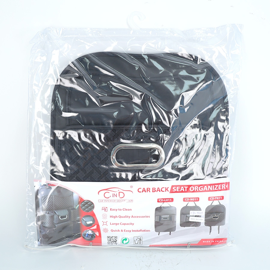 Túi Đựng Đồ Xe Hơi Đa Năng Sau Ghế Ô Tô CIND CD-T011 Da PU Màu Đen - Nhập Khẩu Chính Hãng