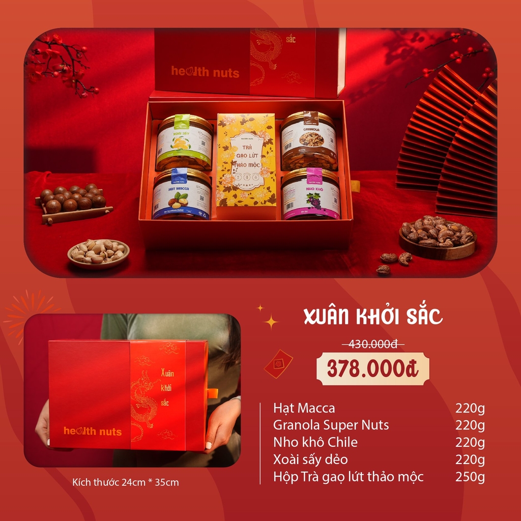 Hộp Quà Tết Nuts Gift - Xuân Khởi Sắc