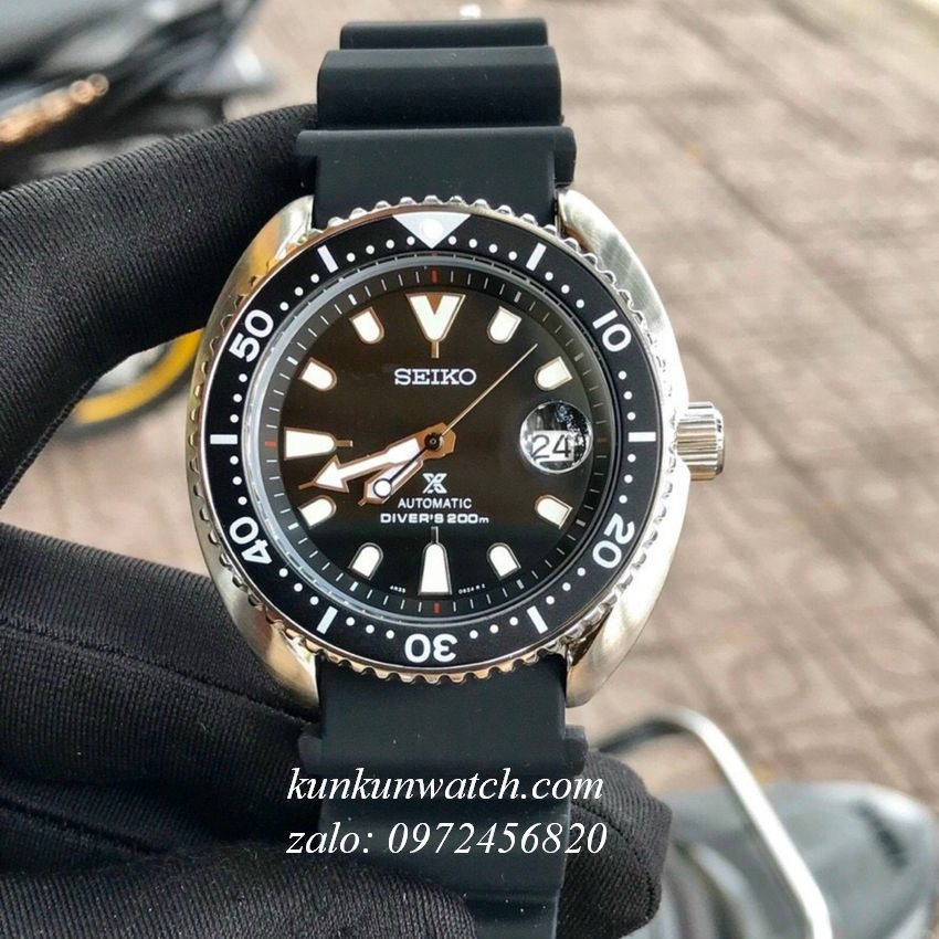 Đồng Hồ Nam Seiko Prospex Diver Mini Turtles Automatic Dây Đen 42mm KUNKUN  WATCH