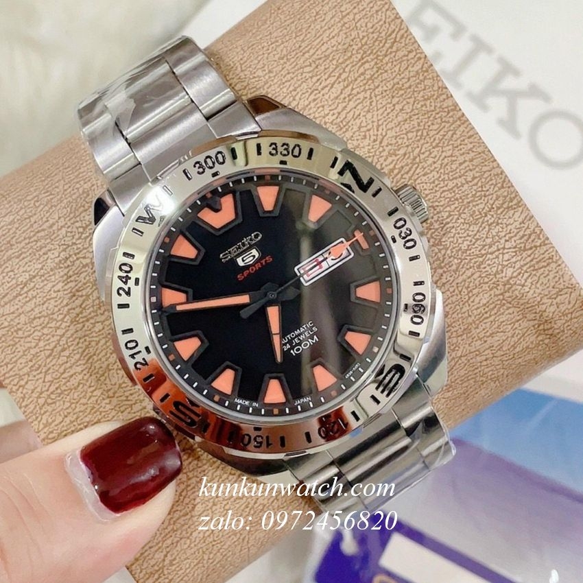 Đồng Hồ Nam Seiko 5 Sports Automatic Bezel Xoay Cam 44mm KUNKUN WATCH