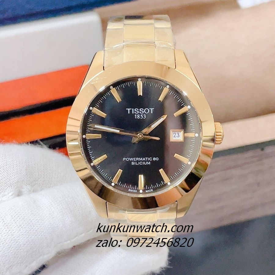 18k Gold Tissot Gentleman Powermatic 80 Silicium Opiniones TISSOT