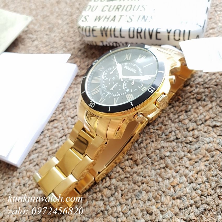 Đồng Hồ Nam Fossil FS5267 Chronograph Điểm Số La Mã Các Mốc Giờ 44mm ...