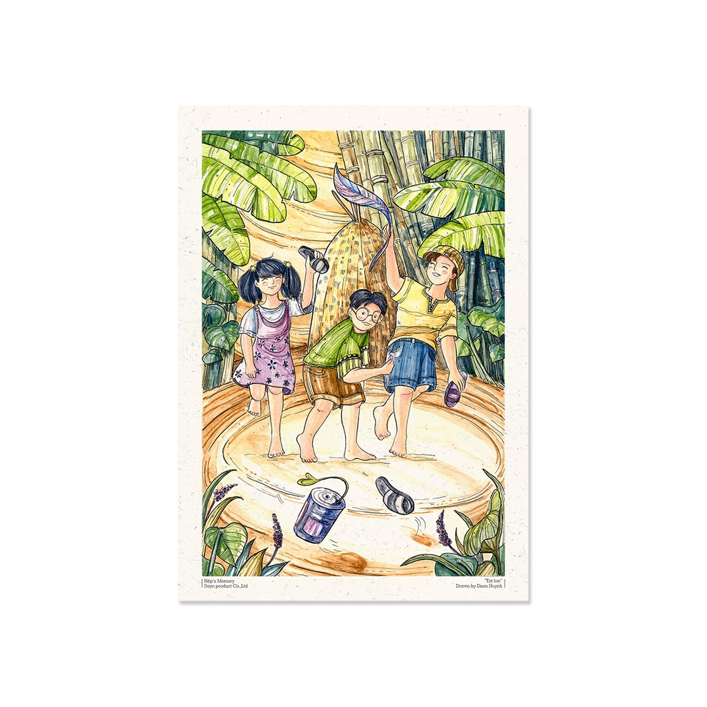 Tranh Poster Tạt lon | Trò chơi tuổi thơ Soyn Tranh Poster Tạt Lon | Trò Chơi Tuổi Thơ Soyn