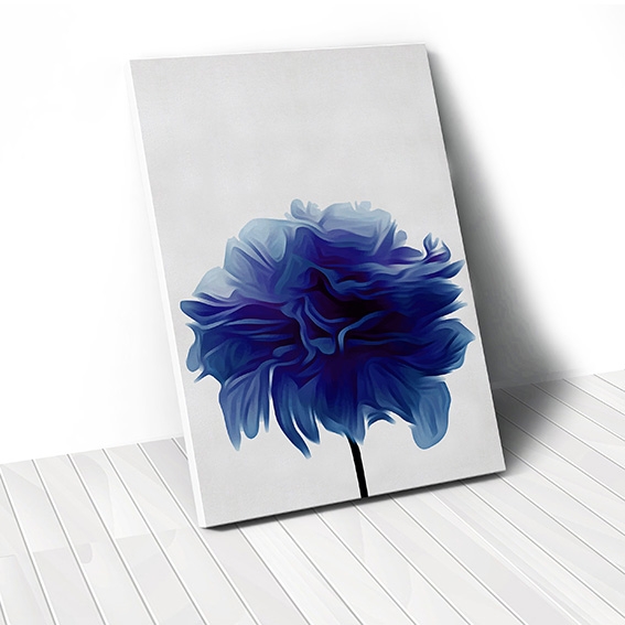 Tranh Blue flower, abstract