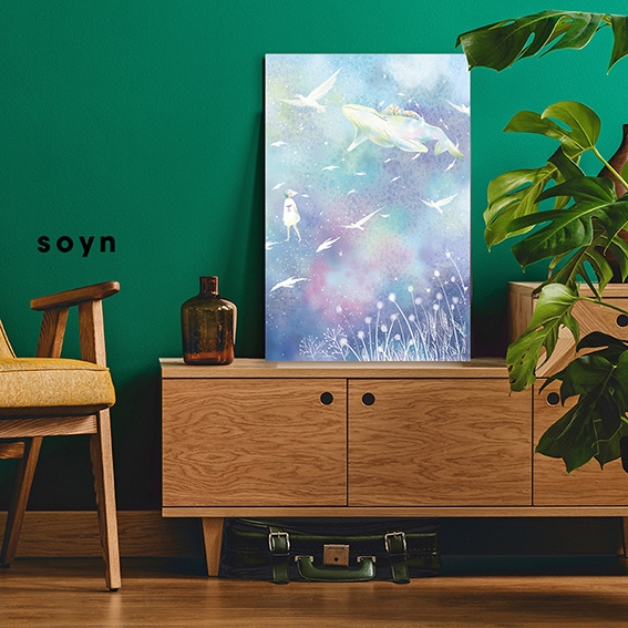 Tranh Canvas The Dream, Sky,, Dolphin, Birds S0124