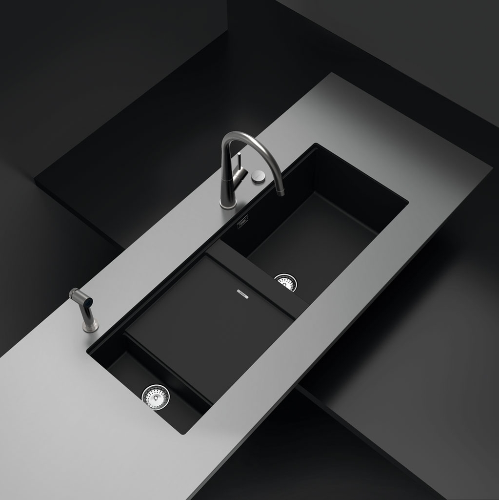 Chậu rửa đá Hafele HS-GDD11446 D-150 570.35.340 10 CHẬU ĐÁ HAFELE GALBA HS-GDD11446 D-150 570.35.340