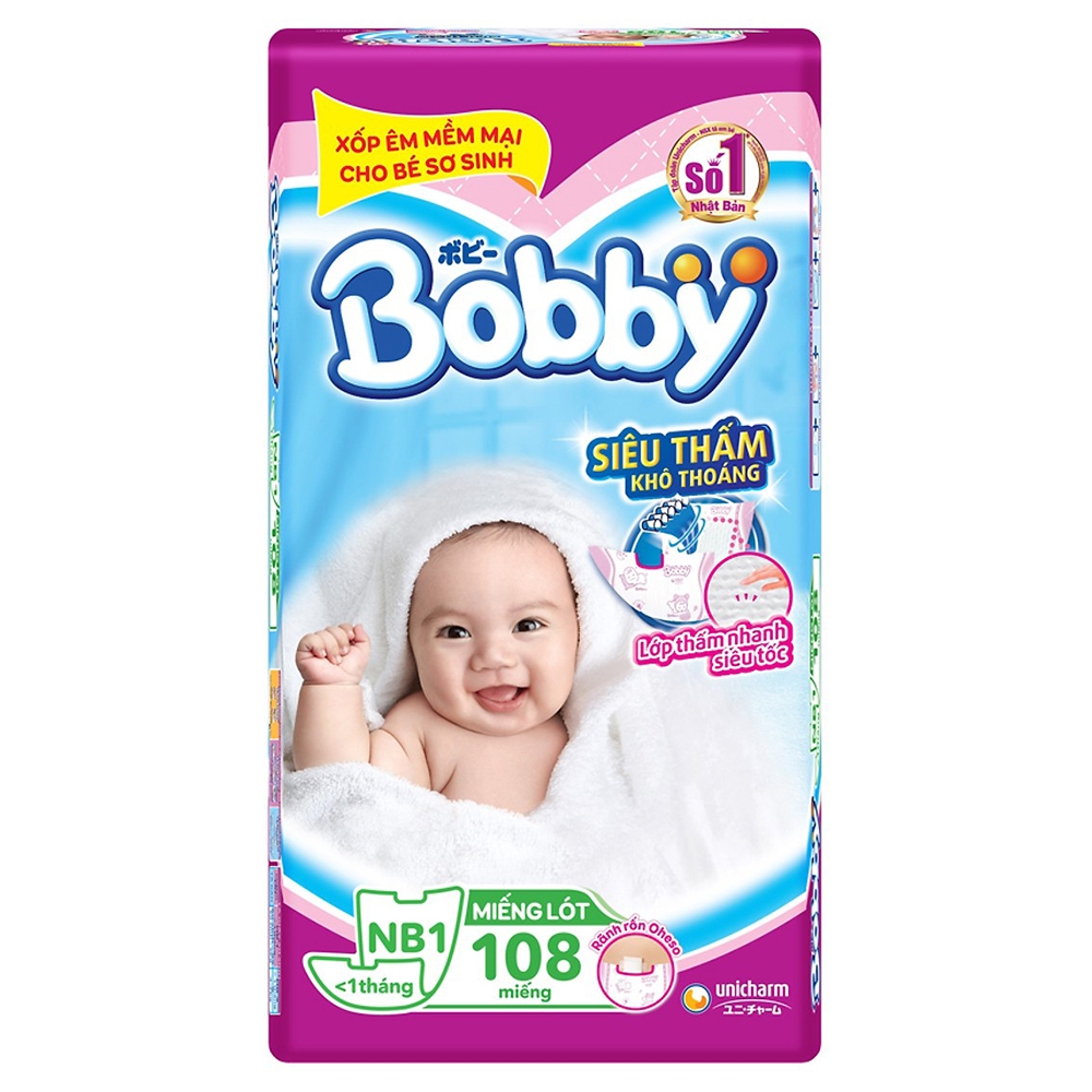 Miếng Lót Sơ Sinh Bobby Fresh Newborn 1 - 108 Miếng Nb1 108