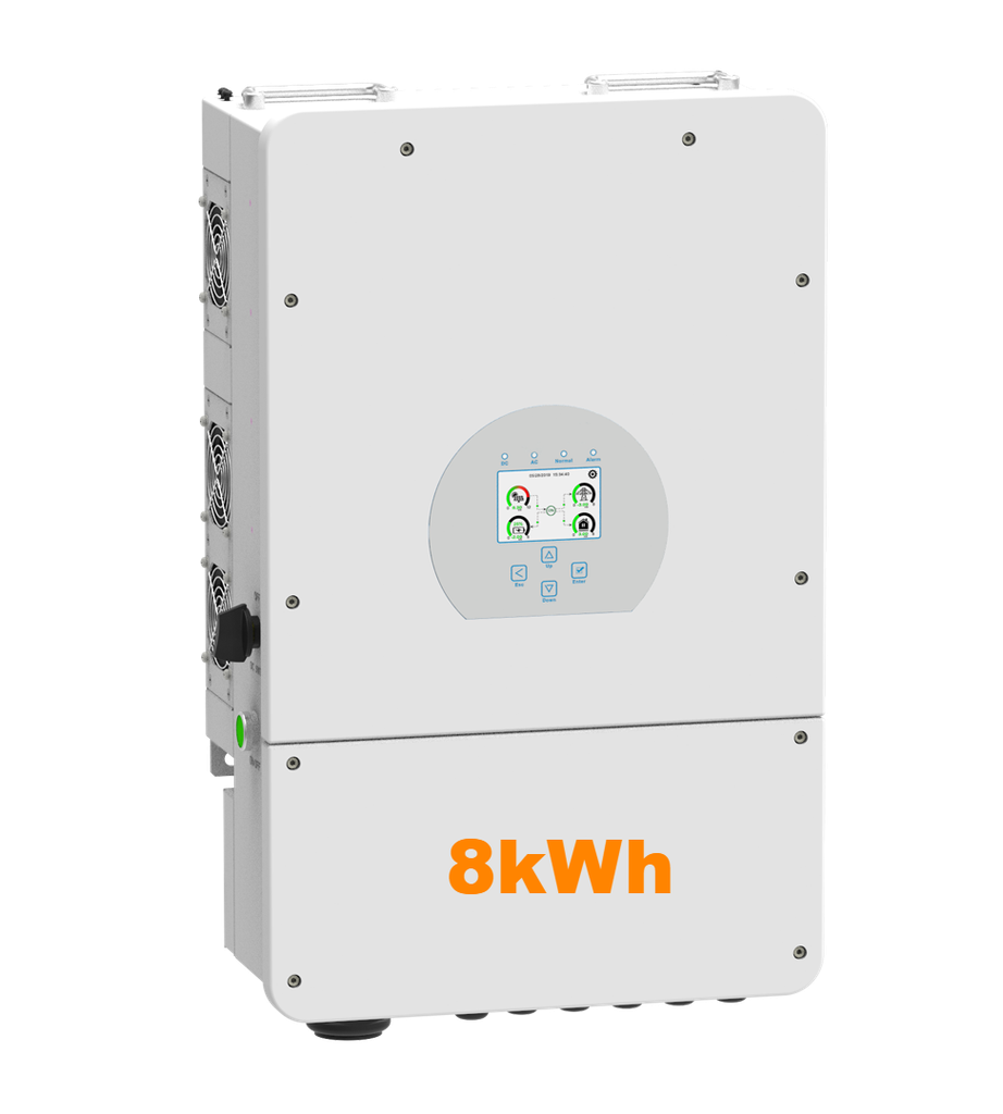 Inverter Hybrid Deye 8kWh 1 pha 2 MPPT | Inverter hoà lưới có lưu trữ 1 pha, 8 kWh, 2 MMPT. Bao gồm wiffi và DC switch | solarsonglam.com