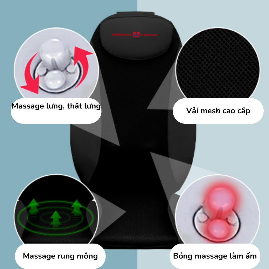 Đệm, Ghế Massage Medical Dream KM990