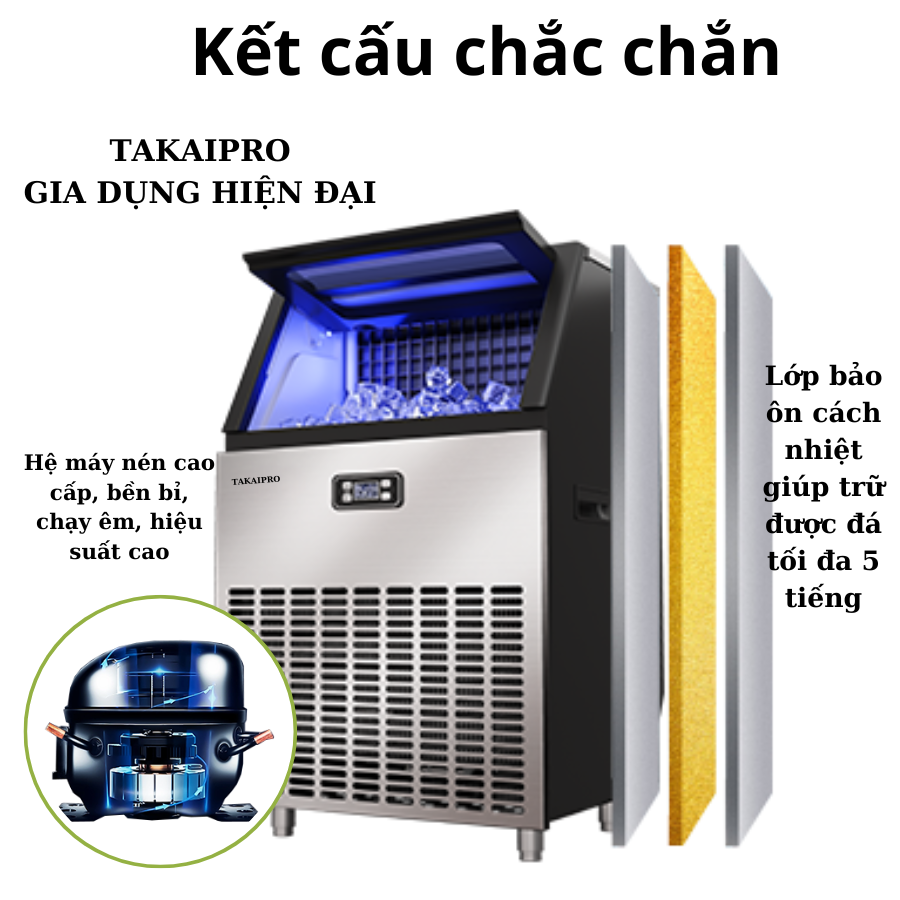 Máy làm đá viên TAKAIPRO 120 KG TK-HZB120
