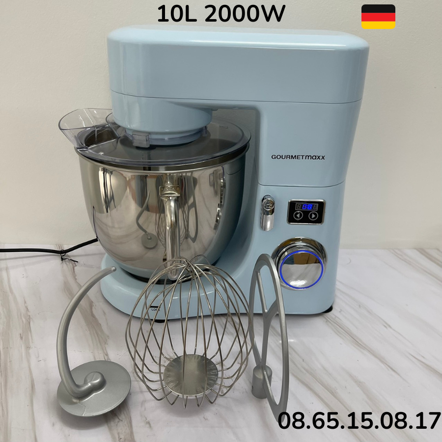 Máy nhào bột công nghiệp GOURMETMAXX 10L 2000W - Bản quốc tế