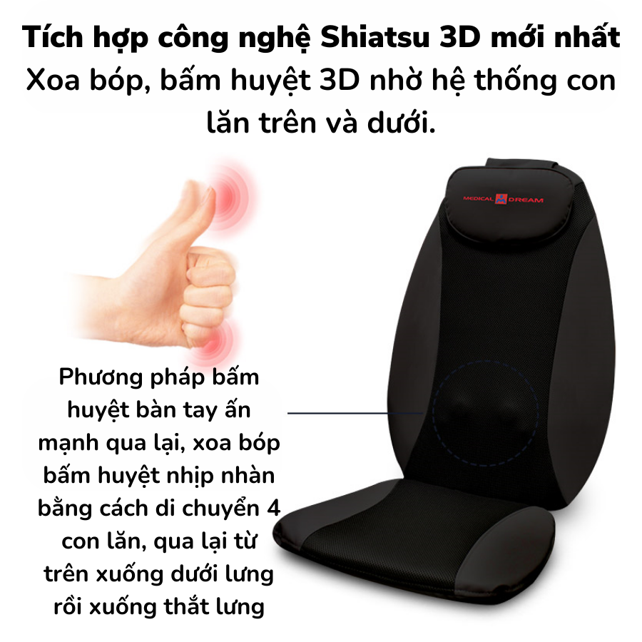 Đệm, Ghế Massage Medical Dream KM990