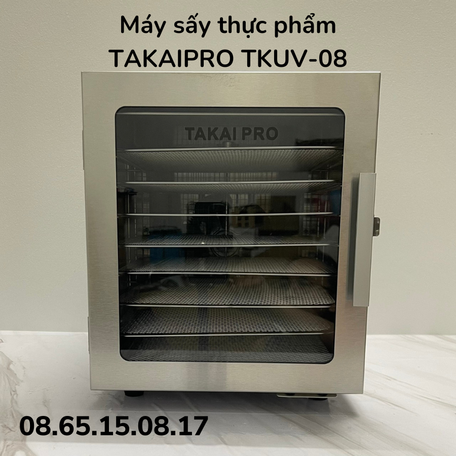 Máy sấy thực phẩm TAKAI PRO có đèn UV diệt khuẩn TKUV-08 Công nghệ Nhật Bản