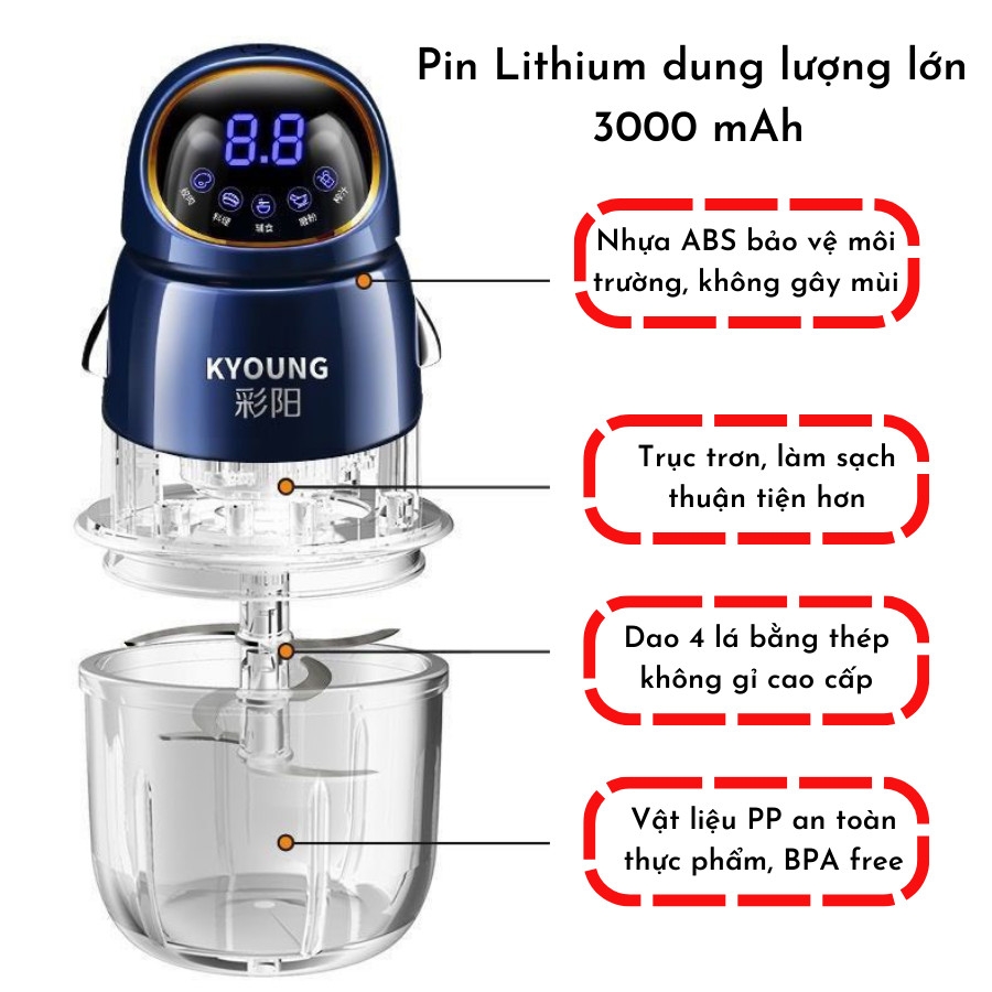 Máy xay thịt mini, xay ăn dặm cho bé