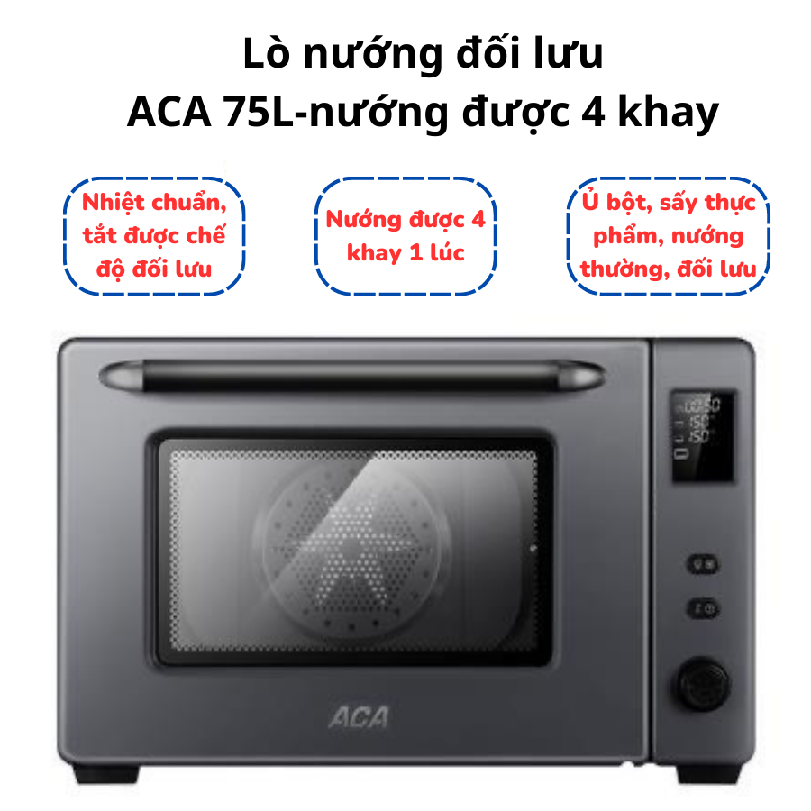 Lò nướng đối lưu 75L ACA