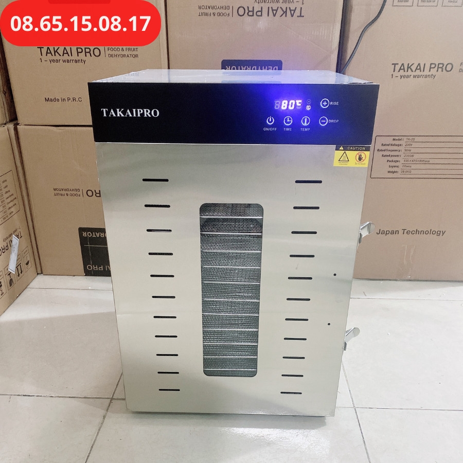 Máy sấy thực phẩm 16 khay TAKAIPRO 1500W chính hãng Nhật Bản