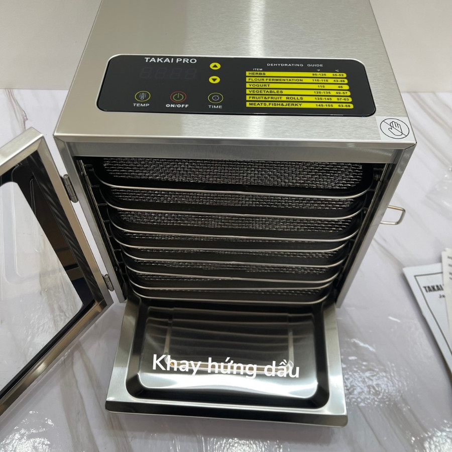 Máy sấy thực phẩm TAKAI PRO có đèn UV diệt khuẩn TKUV-08 Công nghệ Nhật Bản
