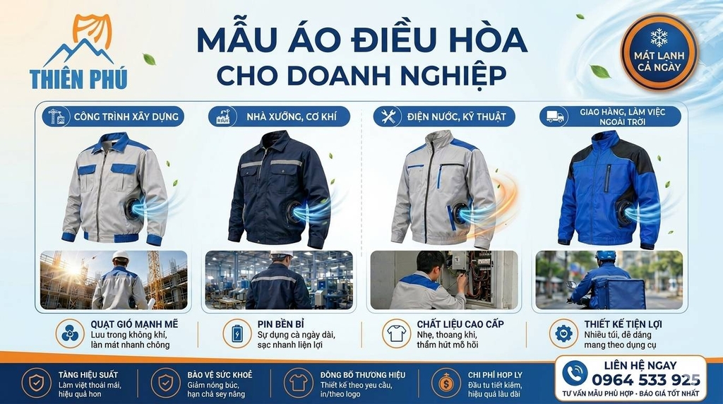 ÁO ĐIỀU HÒA THIÊN PHÚ