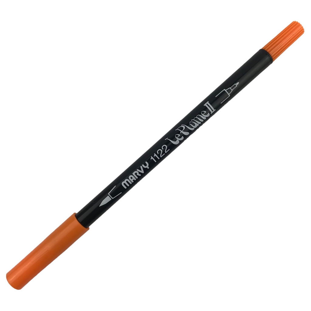 Bút lông hai đầu Marvy Uchida 1122 tone cam nâu