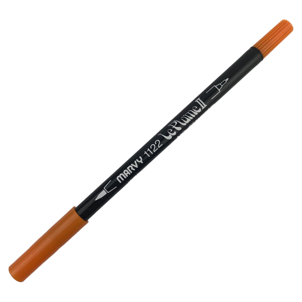 Bút lông hai đầu Marvy Uchida 1122 tone cam nâu