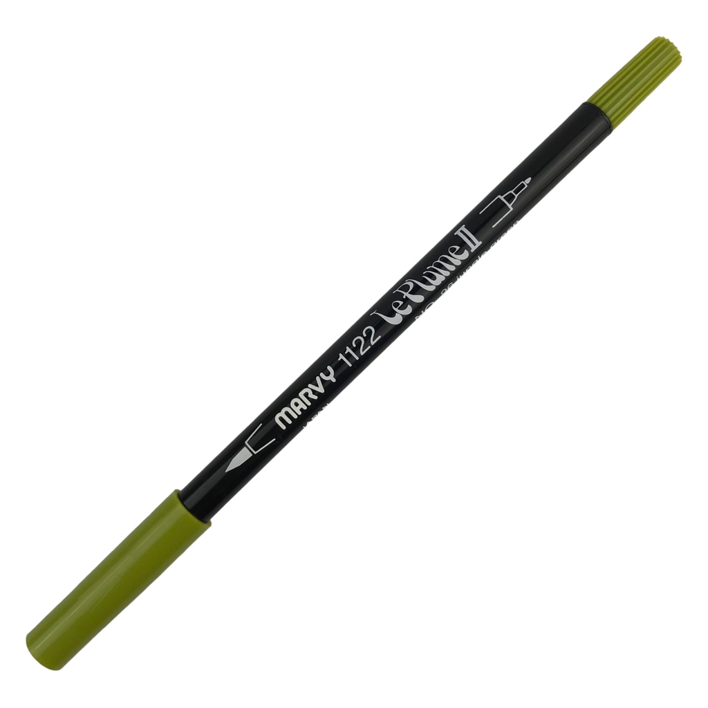 Bút lông hai đầu Marvy Uchida 1122 tone xanh lá