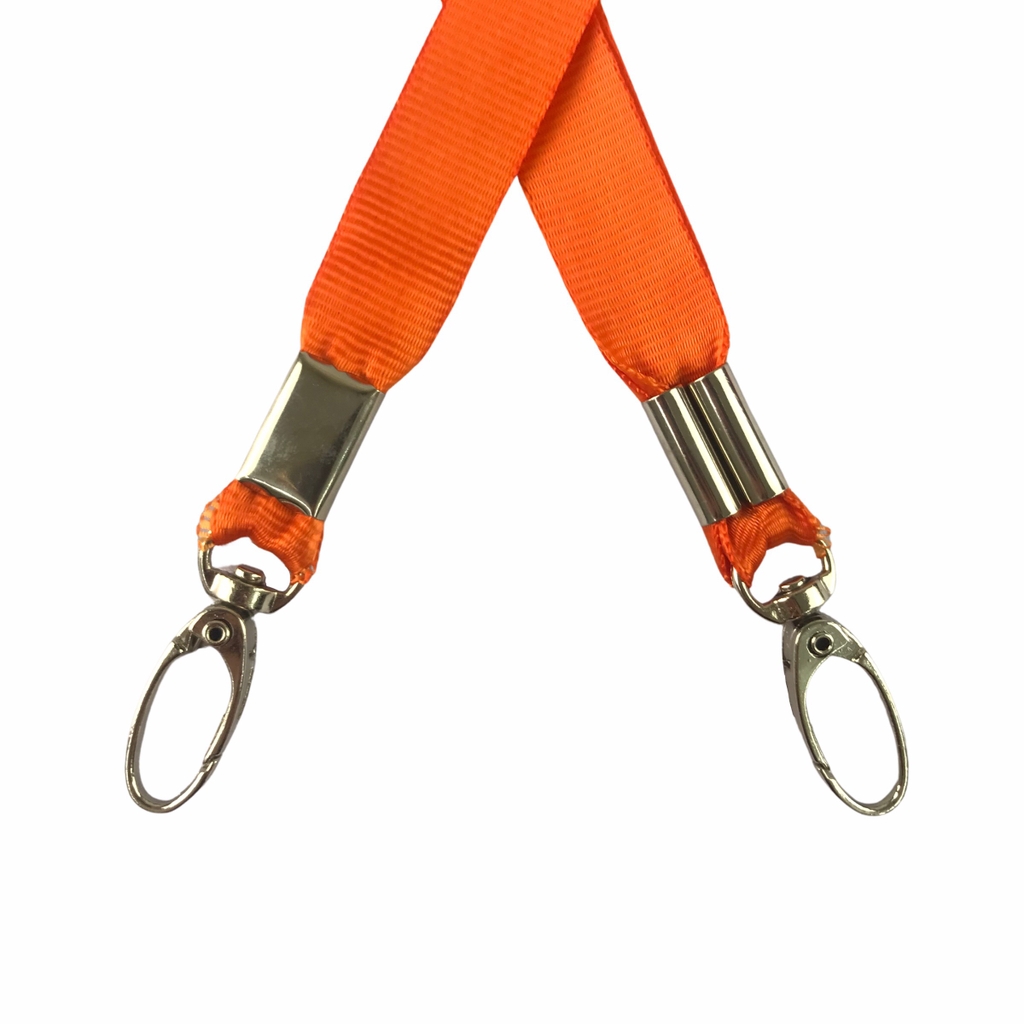 Dây đeo thẻ lụa 1.5cm đầu móc xoay [50] (100)