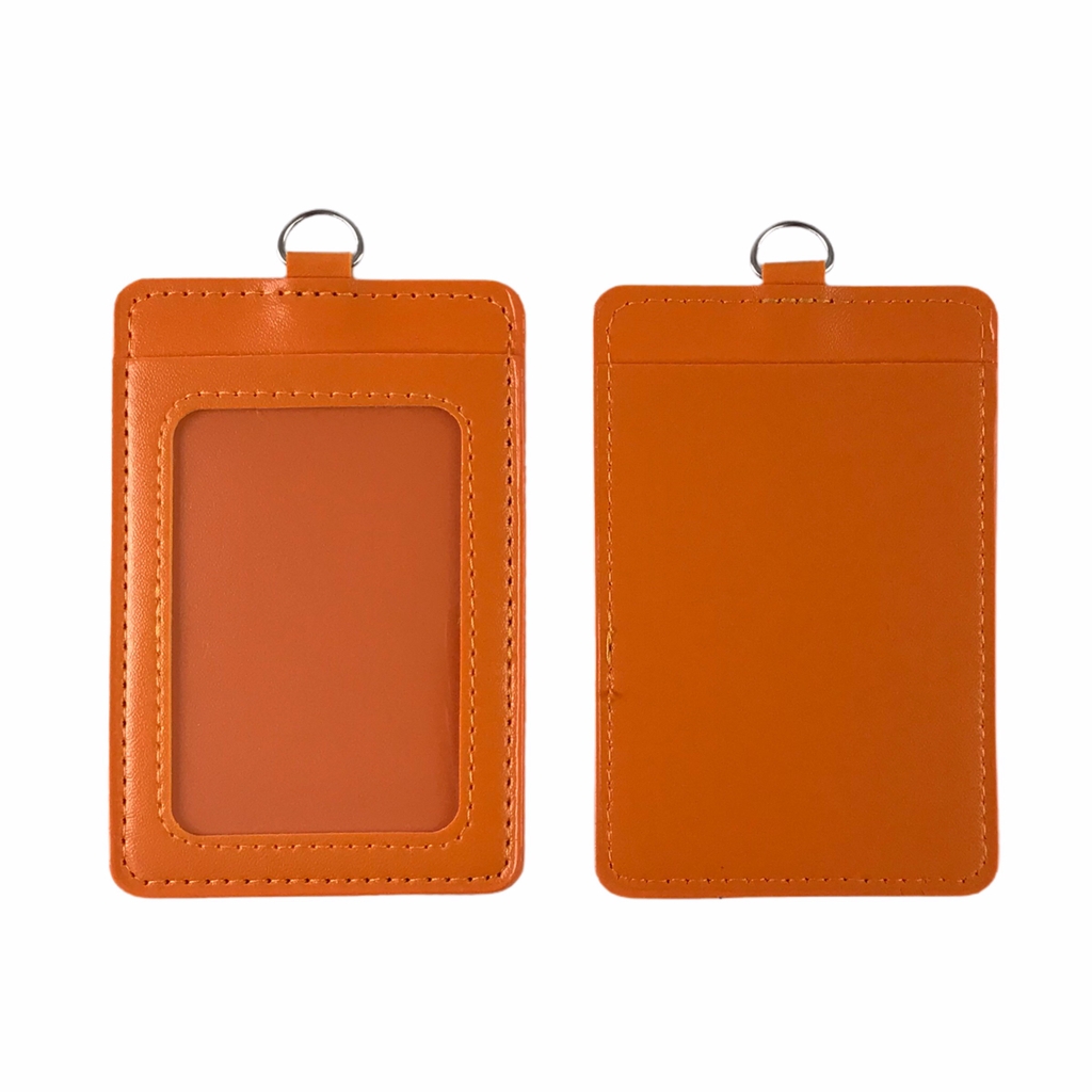 Bảng tên da 5.5x8.5cm 2 ngăn đứng (25)