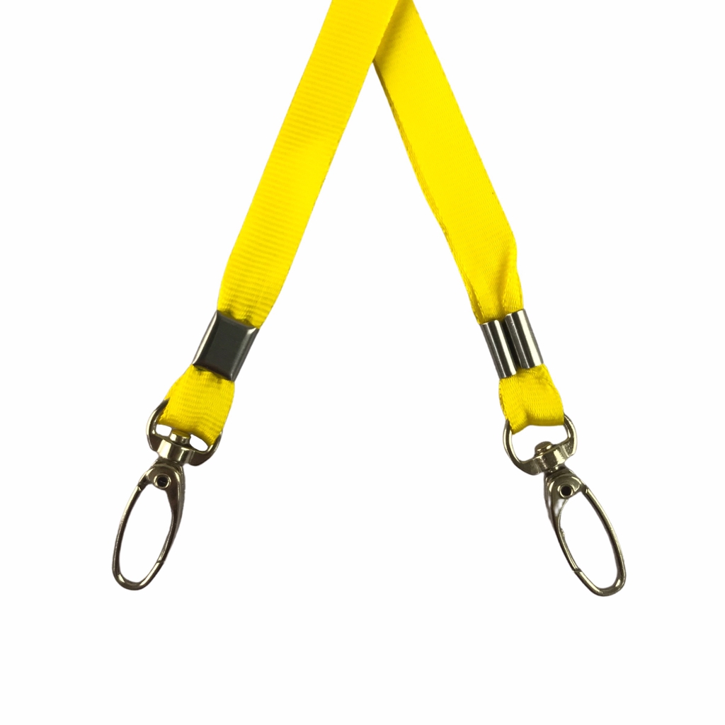 Dây đeo thẻ lụa 1cm đầu móc xoay [50] (100)