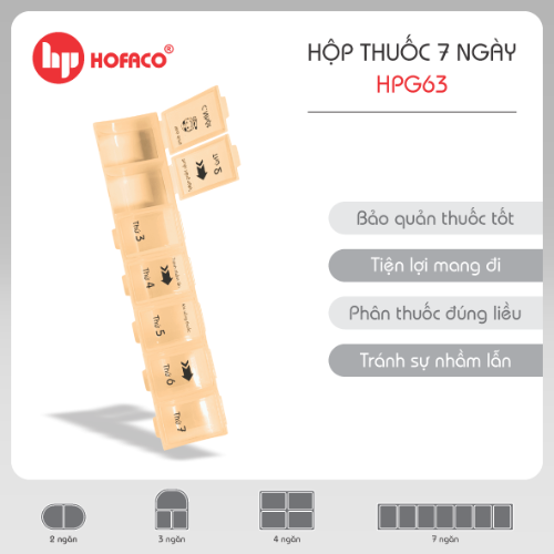 Hộp đựng thuốc Hofaco HPG63