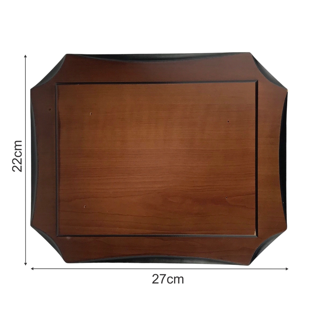 Bảng vinh danh gỗ 22x27cm cao cấp vát góc
