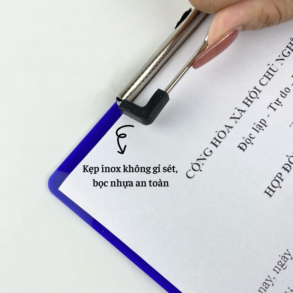 Bìa trình ký mica Enter G02 21.5x31.5cm A4 đứng (20)