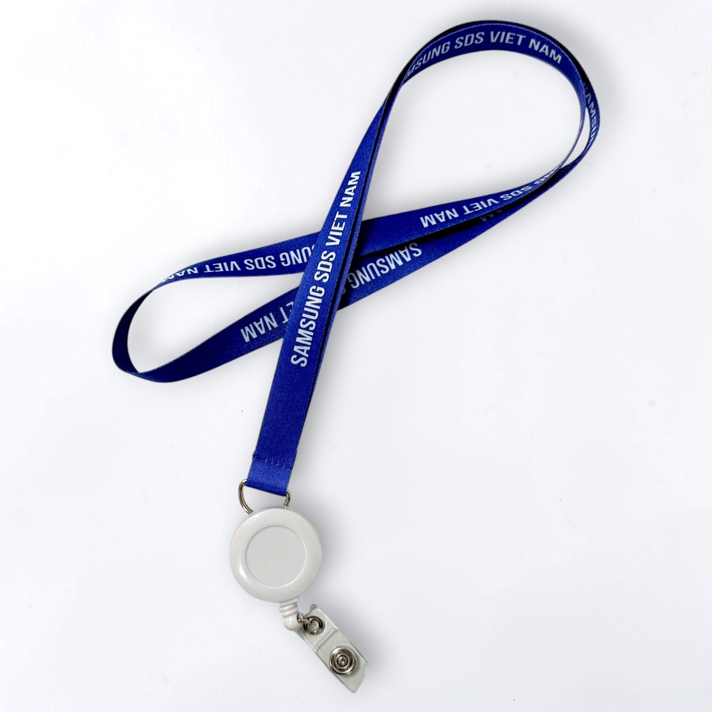 Dây đeo thẻ Satin 1cm/1.5cm/2cm gắn yoyo co rút
