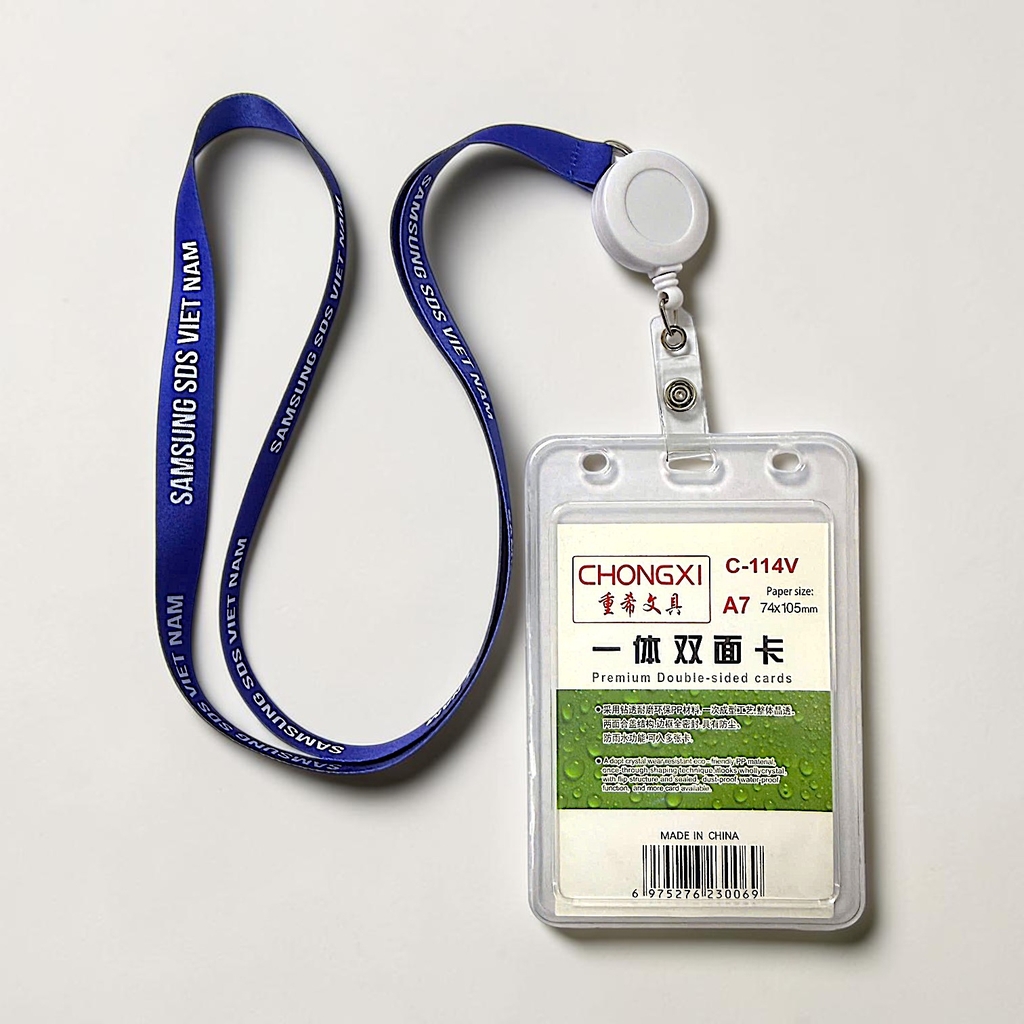 Dây đeo thẻ Satin 1cm/1.5cm/2cm gắn yoyo co rút