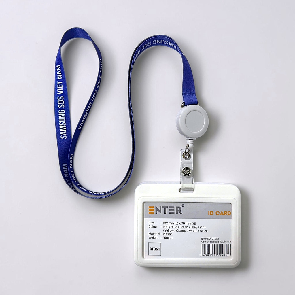 Dây đeo thẻ Satin 1cm/1.5cm/2cm gắn yoyo co rút