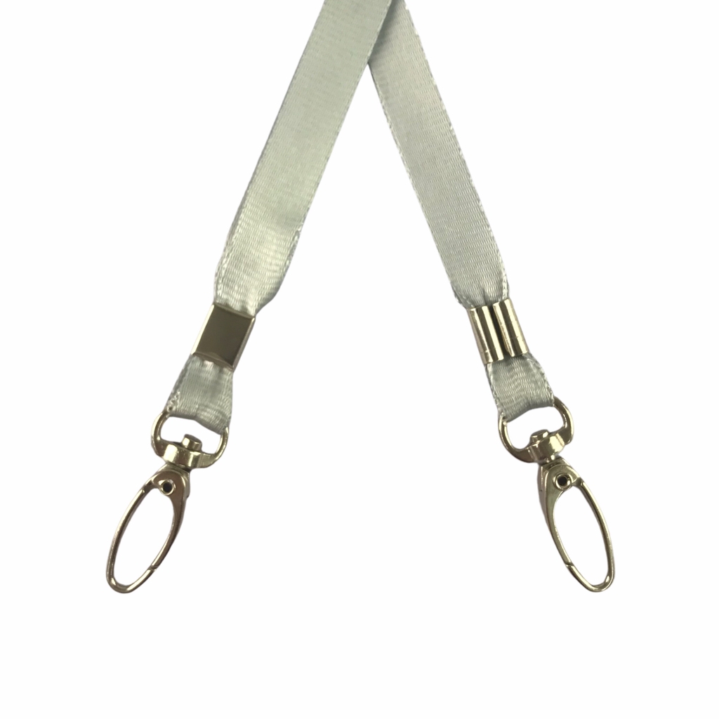 Dây đeo thẻ lụa 1cm đầu móc xoay [50] (100)