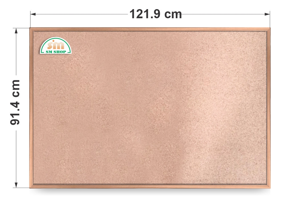 Bảng ghim bần TH HY35-380342Q / HY85351 / HY85352 khung gỗ tự nhiên