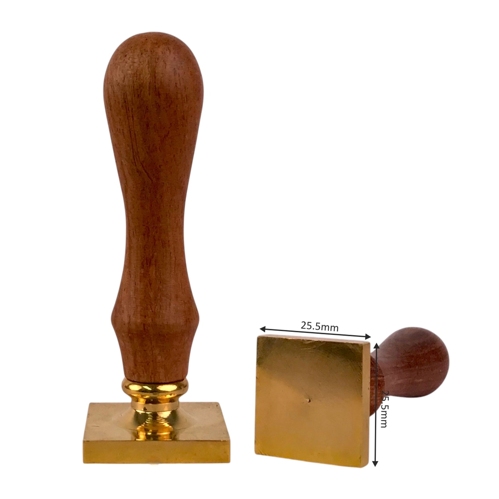 Phôi đồng 40x40mm / 30x30mm / 25.5x25.5mm cán gỗ, dấu cán đồng, dấu chấm mực