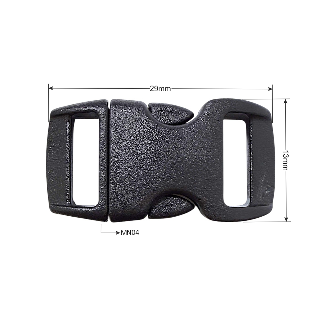 Khóa cài nhựa MN04/MN05/MN06/MN07 đen [100](1000)
