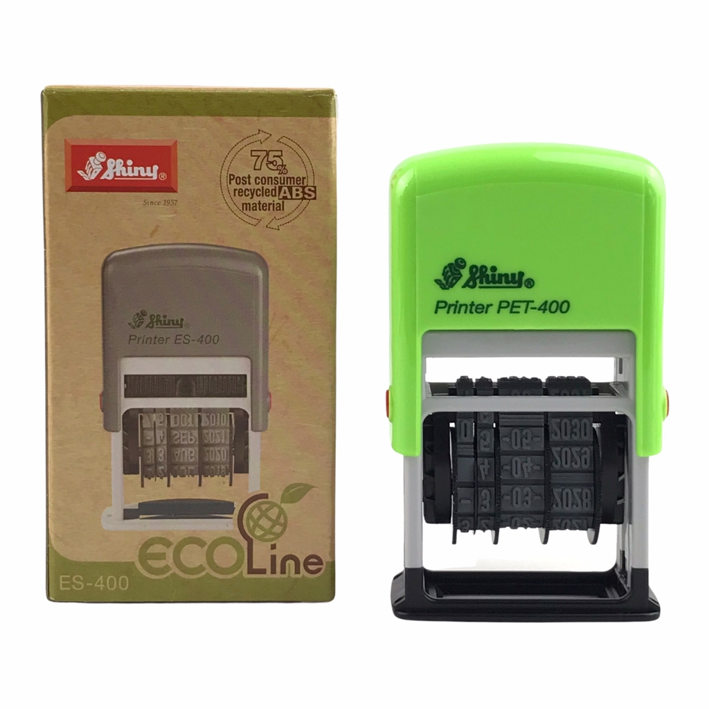 Dấu date tự động - Thẻ mực Shiny PET400 4mm trắng