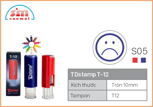Dấu TD T12 Happy Icon Φ10mm