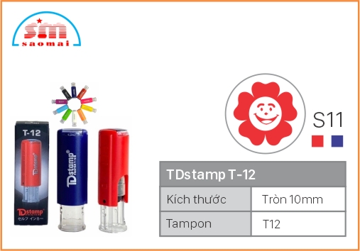 Dấu TD T12 Happy Icon Φ10mm
