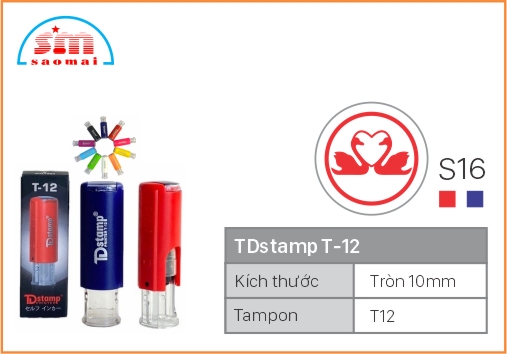 Dấu TD T12 Happy Icon Φ10mm