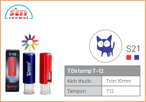 Dấu TD T12 Happy Icon Φ10mm